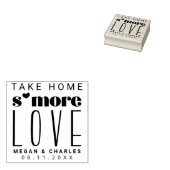 Minimalistische Typografie S'more Liebe Hochzeit Gummistempel (Stempel)