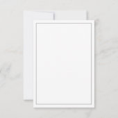 Minimalistische Typografie Song Request RSVP Card (Rückseite)