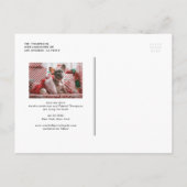 Minimalistische Typografie Terracotta Save the Dat Ankündigungspostkarte (Rückseite)