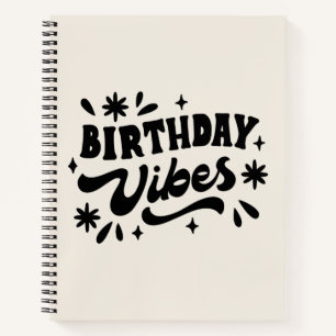 Minimalistische Typografie Vintage Notizbuch Journ