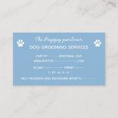 Minimalistische Typografie Visitenkarte (Rückseite)