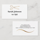 Minimalistische Typografie-Visitenkarte Visitenkarte (Vorne/Hinten)