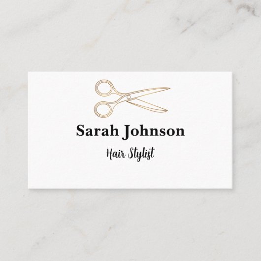 Minimalistische Typografie-Visitenkarte Visitenkarte (Vorderseite)