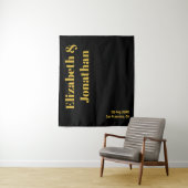 Minimalistische Typografie Wandteppich (Beispiel)