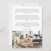 Minimalistische Typografie Weihnachten Zwei Fotos  (Rückseite)