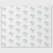 Minimalistische Typografie - Weihnachtswrapping Geschenkpapier (Flach)