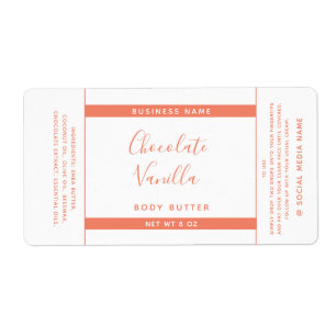 Minimalistische Typografie, weiße Produktverpackun