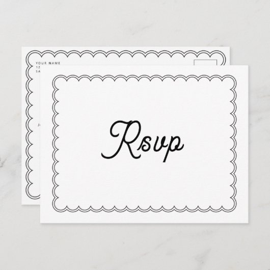 Minimalistische UAWG-Erinnerung Postkarte (Vorne/Hinten)