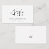 Minimalistische UAWG für die Online-Visitenkarte Visitenkarte (Vorne/Hinten)