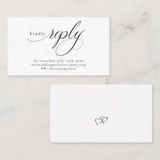 Minimalistische UAWG für Online-Reaktion Visitenkarte (Vorne/Hinten)