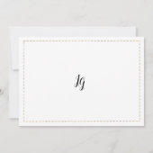 Minimalistische UAWG für Weißgold Einladung (Rückseite)