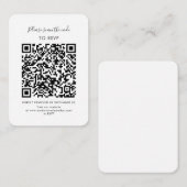 Minimalistische UAWG mit QR-Codeskript Begleitkarte (Vorne/Hinten)