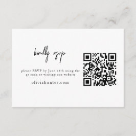 Minimalistische UAWG-Umschließkarte Weiß und Schwa Begleitkarte