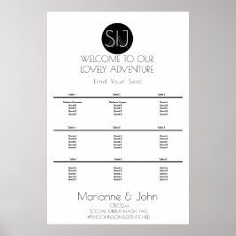 Minimalistische Übersicht über die Platzierung von Poster