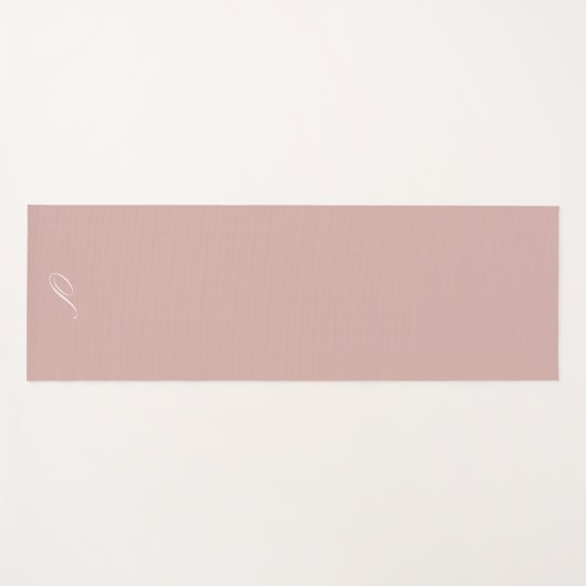 Minimalistische Übung in Rosa Pastellfarben Yogamatte (Vorderseite (Horizontal))