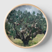 Minimalistische Uhr der Kaktus (Vorderseite)