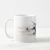 Minimalistische Uhr Kaffeetasse (Links)