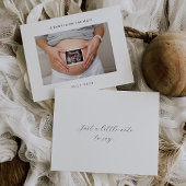 Minimalistische Ultrasound Foto Baby Announccard Dankeskarte