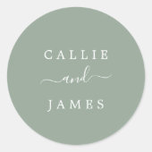 Minimalistische Umschlag Aufkleber für moderne Hoc (Vorderseite)