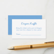Minimalistische Umschließkarte für Baby Blue Diape
