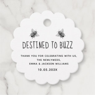 Minimalistische und bearbeitbare Pure Honey Fevor Geschenkanhänger