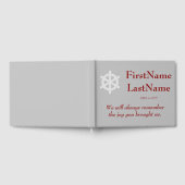 Minimalistische und einfache Begräbnisgalerie Gästebuch (Voll)