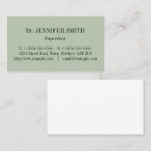 Minimalistische und einfache Berufliche Visitenkar Visitenkarte (Vorne/Hinten)