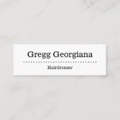 Minimalistische und einfache mini visitenkarte (Vorderseite)