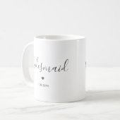 Minimalistische und elegante Bräunungsschrift Kaffeetasse (Vorderseite Links)