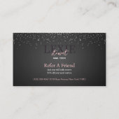 Minimalistische und elegante Nail-Tech-Befassung Visitenkarte (Rückseite)