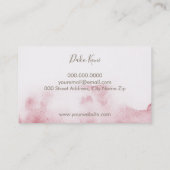 Minimalistische und elegante Visitenkarte (Rückseite)