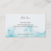 Minimalistische und elegante Visitenkarte (Rückseite)