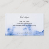 Minimalistische und elegante Visitenkarte (Rückseite)