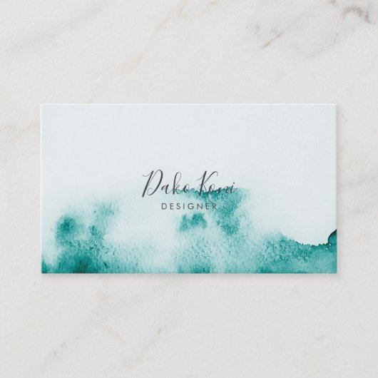 Minimalistische und elegante Visitenkarte (Vorderseite)