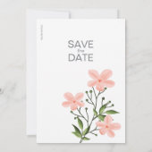 Minimalistische und elegante Vorlage für die Einla (Rückseite)