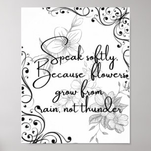 MINIMALISTISCHE UND INSPIRIERENDE BOTANISCHE WANDK POSTER