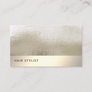 Minimalistische und luxuriöse Goldfolie Visitenkarte