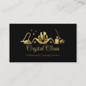 Minimalistische und moderne Berufliche Reinigung Visitenkarte (Vorderseite)