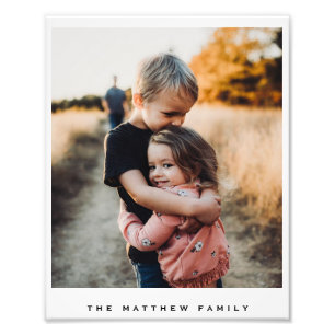 Minimalistische und moderne Schreibmaschinenfamili Fotodruck