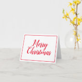 Minimalistische und moderne Weihnachtskarte Karte (Gelbe Blume)