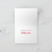 Minimalistische und moderne Weihnachtskarte Karte (Innenseite)