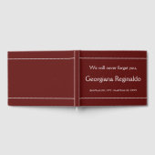 Minimalistische und saubere Begräbnisbücher Gästebuch (Voll)