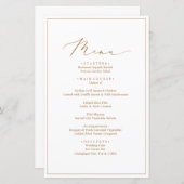 Minimalistische und schicke Abendmenüs (Vorne/Hinten)