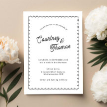 Minimalistische und schlichte geschmolzene Grenze