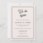 Minimalistische und schlichte Kobaltverlängerung Einladung (Vorderseite)