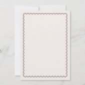 Minimalistische und schlichte Kobaltverlängerung Einladung (Rückseite)