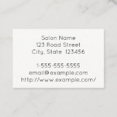 Minimalistische und Schlichte Pädikurist-Visitenka Visitenkarte (Rückseite)