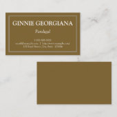 Minimalistische und schlichte visitenkarte (Vorne/Hinten)