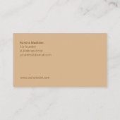 Minimalistische und schöne einfache Visitenkarte (Rückseite)