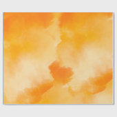 Minimalistische und schöne helle Orangenwolke Geschenkpapier (Flach)